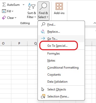 Delete Blank Rows in Excel