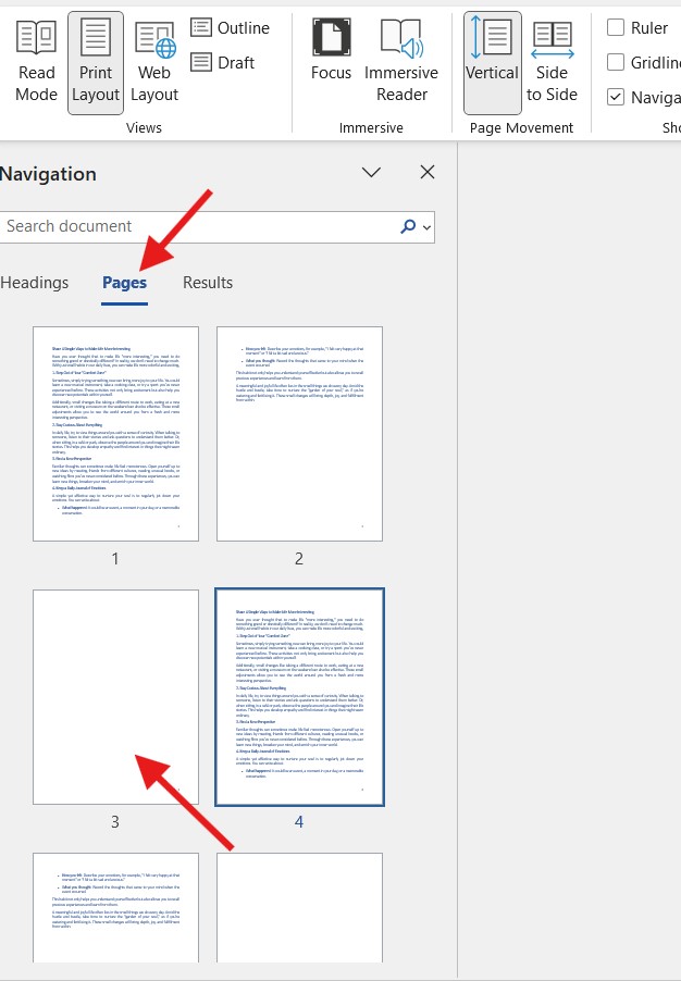 Instructions on how to delete blank pages in Microsoft Word 