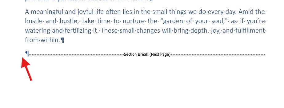 Remove blank pages caused by Page Break or Section Break