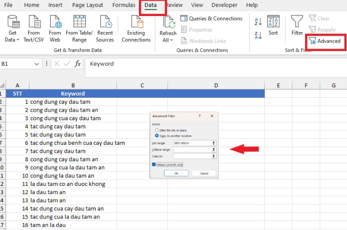  remove duplicates in Excel