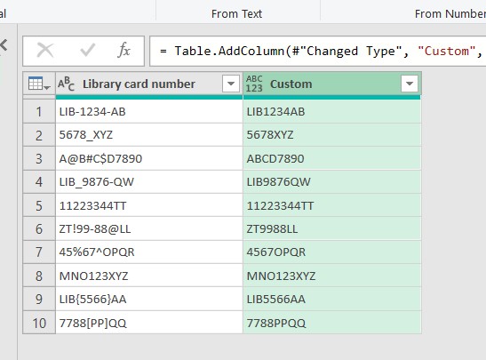 Excel formula to find out special characters in a cell