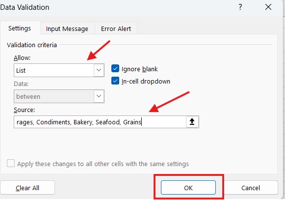 Drop Down List in Excel (Complete Guide)