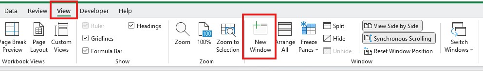 How to View Two or More Excel Sheets Side by Side