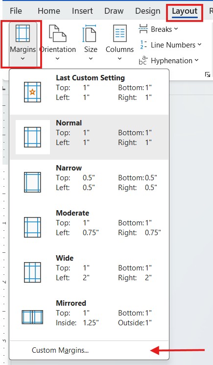 Margins - GUIDE TO TEXT FORMATTING IN WORD